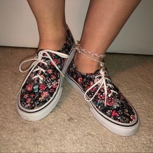 floral authentic vans